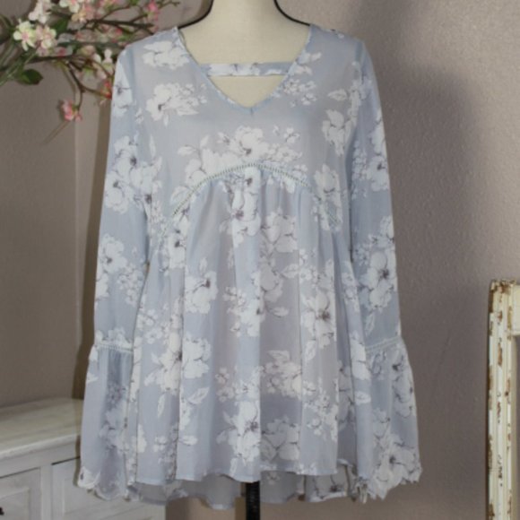 Bohemian Ruffle Tunic NWT - Picture 1 of 4